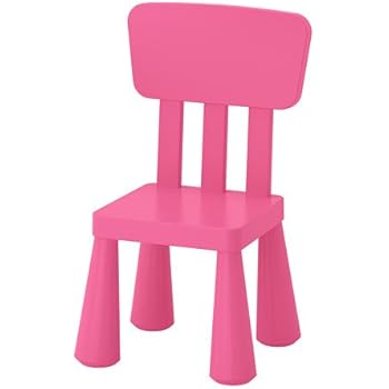 Ikea Kinderstuhl Mammut Kindermobel Stuhl In Kraftigem Rosa Aus Unbedenklichem Kunststoff Bxtxh 39x36xx67cm Amazon De Baby