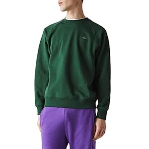 Lacoste Live Lacoste Live Sweat unisexe en coton Loose Fit (vert 132)