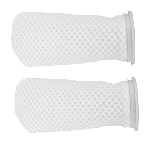ノーブランド品 2個 フィルターバッグ 水族館メッシュバッグ タップ スポンジ 小さな水槽フィルター 注ぐ ヒータ 噴水 不織布バッグ 水槽メッシュバッグ 水族館の 3 d ハニカム バッグ 白い