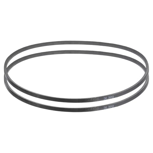 uxcell 2 Pcs 3L390 Classic Wrapped Rubber V-Belt, 39"(991mm) Outside Circumference, 3L Profile V Belt 3/8" Width 7/32" Height
