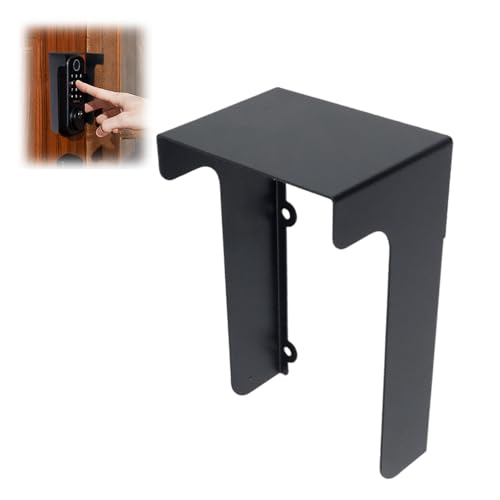 Sonnette de porte protection pluie Coshar boîtier métallique noir pour garder votre entrée au sec
