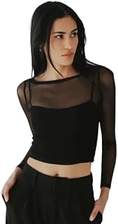 Prachikfashions Solid Mesh Casual Regular Long Sleeves for Women's Price In India