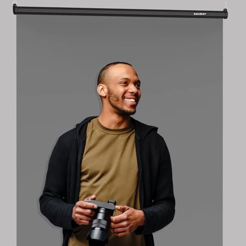 Pantalla Retráctil Gris RAUBAY 59.8" x 86.6" para Fotografía miniatura 6