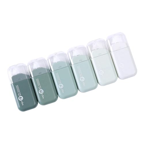 6pcs Gradient Color Erasable Adhesive Dots Pens for Precise Application in Scrapbooking and Crafting Projects Dot Adhesive Pen