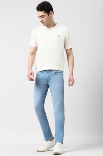 Image of Peter England Men's Skinny Fit Jeans | Premium | Casual Wear | Stylish Bottoms