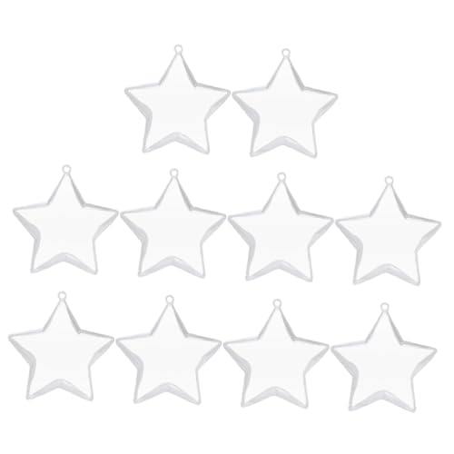 Bolas transparentes rellenables para personalizar tu árbol de Navidad con estrellas 2