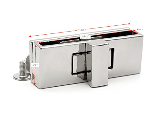 Fermoir twist en métal gris solide avec fermeture rotative - 5