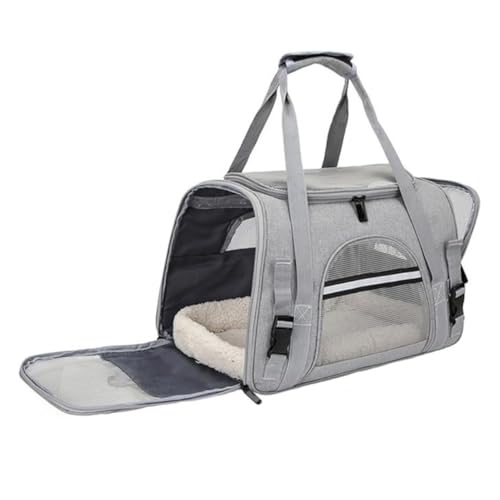 Bolsa de Transporte para Animais de Estimação, Cães e Gatos, com Almofada Removível, Malha Ventilada