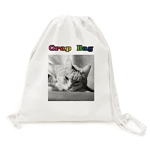 Sac à dos chat gris en toile pour voyage léger et quotidien