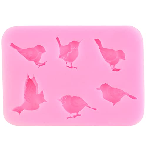 Mypracs Birds Silicone Molds Tree Branch Fondant Molds For Cake Decorating Cupcake Topper Candy Chocolate Gum Paste Polymer Clay Set Of 4 #TOP6