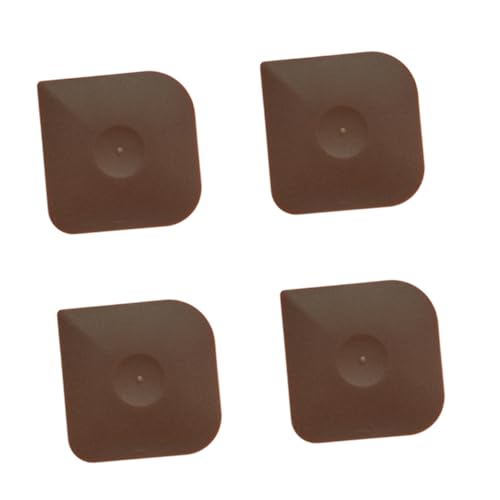 UKCOCO 4 pièces Lot de Grattoirs à Casseroles Ergonomiques PC Raclettes Maniables pour Poêles Plats Fonte et Wok Outil de Nettoyage Compact et Antidérapant