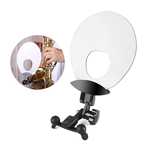Déflecteur de Saxophone, Bouclier Sonore en Acrylique, Bouclier Déflecteur Sonore, Déflecteur Sonore, Bouclier Acoustique pour Rediriger le Son, pour les Performances en Direct,
