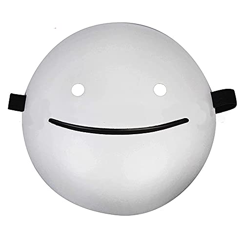 FANFX Halloween White Smile Dream cosplay Mask full face dream cosplay white smile mask halloween white mask cosplay prop for adult and kids