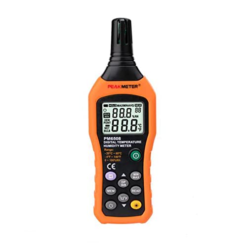 PEAKMETER PM6508 Digital Temperature Humidity Hygrometer Thermometer Weather Station Tester