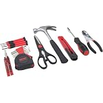 Hantinstom 39-Piece Household Tool Kit Red Hand Kits with Storage Case - Image 4