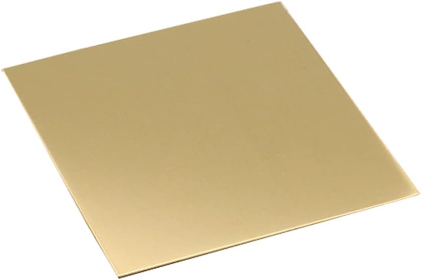 Brass Sheet Brass Metal Plates Sheets for Crafts DIY Decoration Hobbies Thickness 6mm,6mmx100mmx150mm