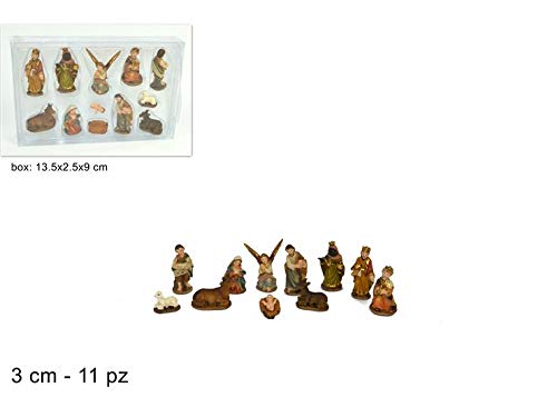 DUE ESSE 11 PZ NATIVITA' 3 CM STATUINE per PRESEPE