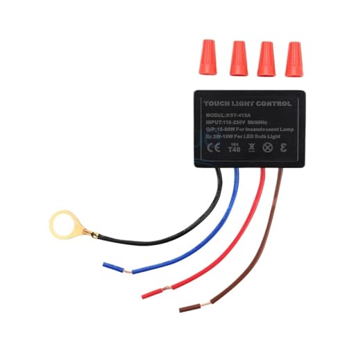 Module de commande tactile AC 110-230V avec variateur 4 niveaux pour lampe