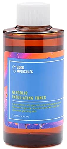 Good Molecules Glycolic Exfoliating Toner - Hyaluronic and Glycolic Acid Daily Toner for Face -...
