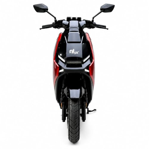 Image of EOX ROX Electric Scooter for Adults | 48V Removable Lithium Battery | 50-60 km Long-Range Ride | Non-RTO E-Scooter (Sports RED)