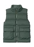 weste junge 104 In Eleganter Optik Look NAME IT Jungen NMMMELLOW Puffer Vest TB Pufferweste, Deep Forest, 104