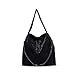 Borse a Tracolla per Donne Catena Casual Grande Hobo (Nero)