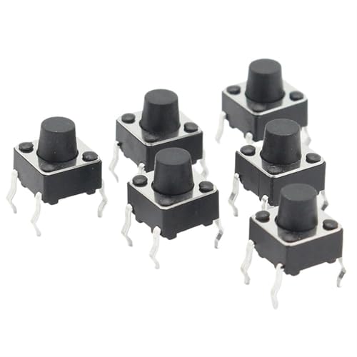 Interruptor táctil DIP de 4 pines y 6x6x6.3 mm con autoreinicio 50 unidades