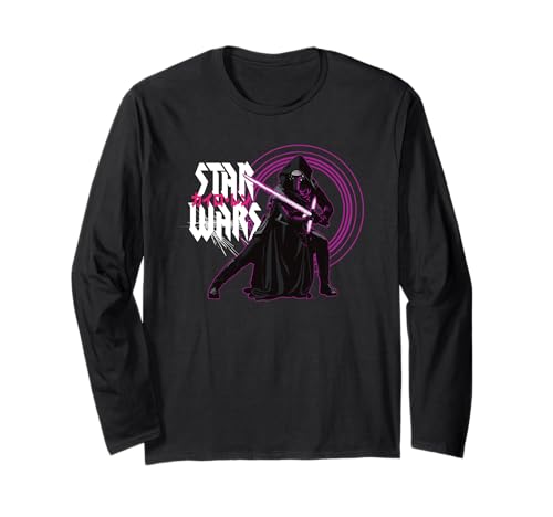 Image of Star Wars Kylo Ren Dark Side Villains Japanese Celebration Long Sleeve T-Shirt