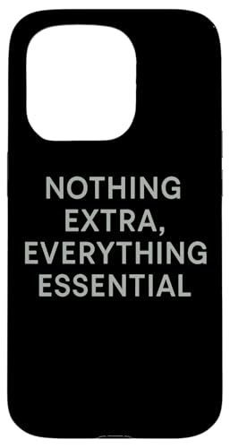 Nothing Extra�AEverything Essential �X�}�z�P�[�X iPhone 15 Pro �p