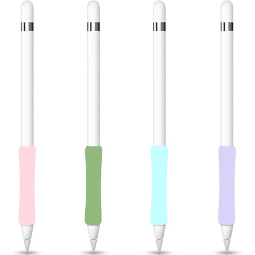 Ya en manzanajugosa.com: Paquete de 4 Agarres de Silicona para Apple Pencil Pro, Apple Pencil (USB-C) y Apple Pencil 2nd Generation Soportes Diseño ergonómico Agarre Funda Protectora Compatible con iPad Pen