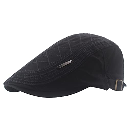 Casquette rétro homme pour extérieur grand béret en coton visière pare-soleil été