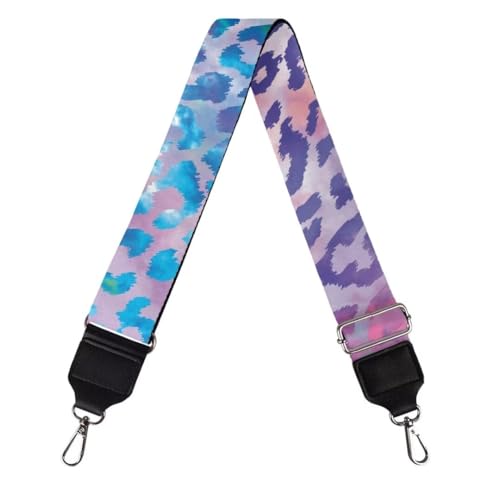 Image of Coldinair Colorful Leopard Print Purse Straps Replacement Crossbody Bag Straps,Wide Shoulder Strap Adjustable Guitar Strap for Purse
