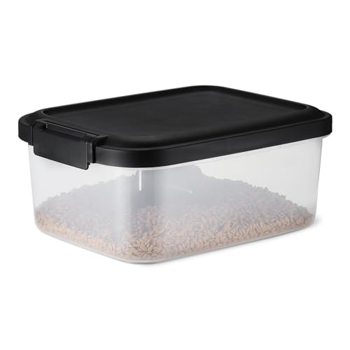 Amazon Basics Tierfutterbehälter für, 4.5 kg,Transparent und Schwarz Amazon Basics Tierfutterbehälter für, 4.5 kg,Transparent und Schwarz