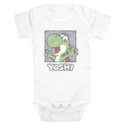 Infant's Nintendo Distressed Yoshi Portrait Bodysuit