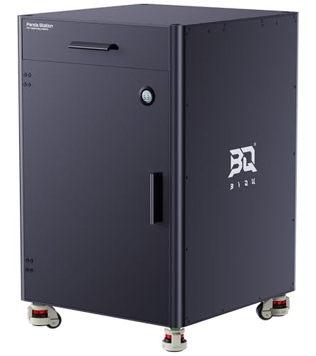 BIQU Panda Station Storage Cabinet for AMS/Filament/Tools Storage Compatible with Bambu-Lab 3D Printers Movable and Lockable Maximize Your Vertical Space Utility