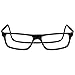 Clic Magnetic Reading Glasses for Men or Women, Computer Readers, Executive XL (XL-XXL, Black, 2.50 Magnification)