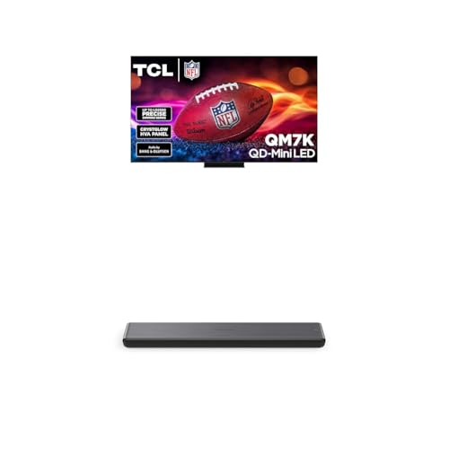 Image of TCL 85-Inch QM7K QLED 4K Smart QD-Mini LED TV with Google TV (85QM7K, 2025 Model) + S45H S Class 2.0 Channel Sound Bar with Dolby Atmos