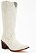 MissHeel Pearl Cowboy Boots for Women Wide Calf White Cowgirl Boot Mid-Calf Western-Boots Wedding Cowboy-Boot Size 10