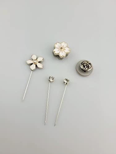 Image of MeiSie Magnetic Hijab Accessories Combo - Pack of 5 | No-Snag Scarf Clips, Brooches & Tie Tack for Women & Girls