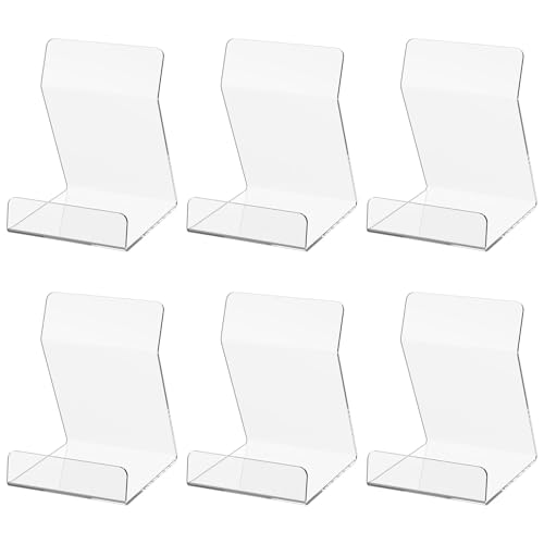 6 Stück Acryl Buchständer Transparent 7,5x8x10,5 cm Buchaufsteller zur Präsentation Fotos...