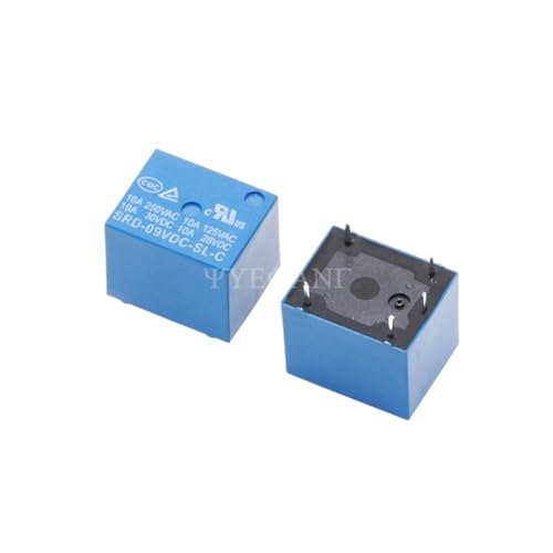 Relais 9V DC SRD-09VDC-SL-C anti-surcharge pour circuit imprimé T73 type PCB 5 broches défectueux