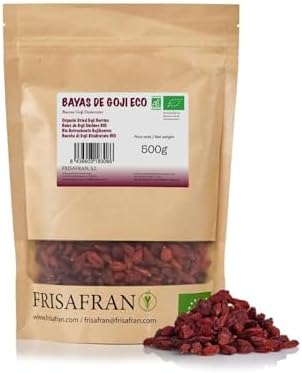 FRISAFRAN | Bayas de Goji Ecológicas 500g | bayas de goji deshidr...