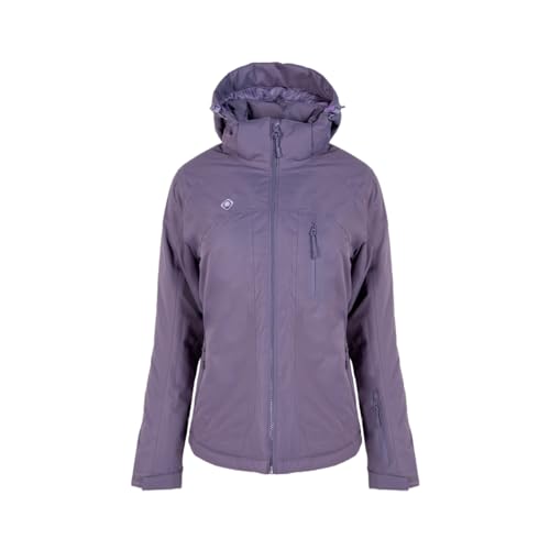 Izas - Chaqueta de Fibra para Mujer - Chaqueta Térmica de Rápido Secado con Cierre de Cremallera y Capucha - Material Transpirable Ideal para Actividades al Aire Libre - Naluns Violeta y Lila - M