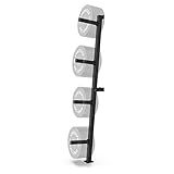 Synergee Weight Plate Storage Rack. Wall Mounted Weight Plate Holder. 4 Pegs with 1000 lb Weight Capacity Storage Rack