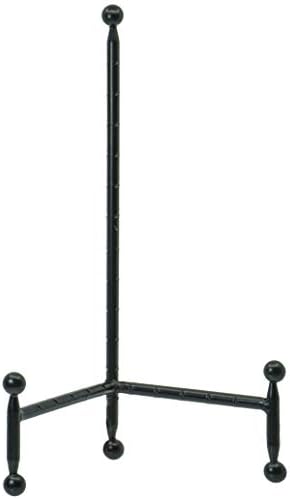 Red Co. Decorative Tripod Plate Stand and Art Holder Easel in Black Finish - 11.5" h