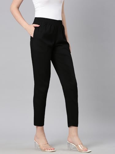 Image of TWIN BIRDS Women Viscose Cotton Kurti Pants | Stretch Ethnic Daily Trousers