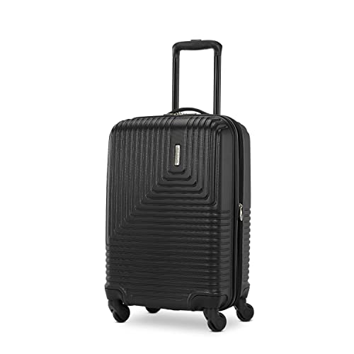 Image of American Tourister Groove Hardside Luggage with Spinner Wheels, Black, 3-Piece Set (Carry On, Medium, Large)