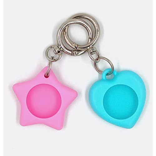 ROYALCOVER Heart Shape Silicone Case for Apple Airtag Case Silicone Tracker Case (Black) - Image 3