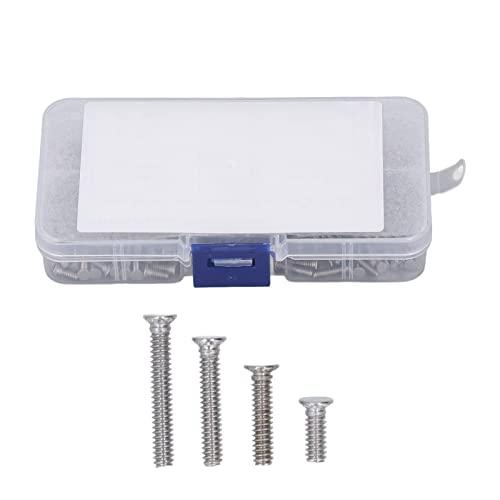 Kit de vis en acier inoxydable 170 pcs boulons tête plate et ronde pour meubles