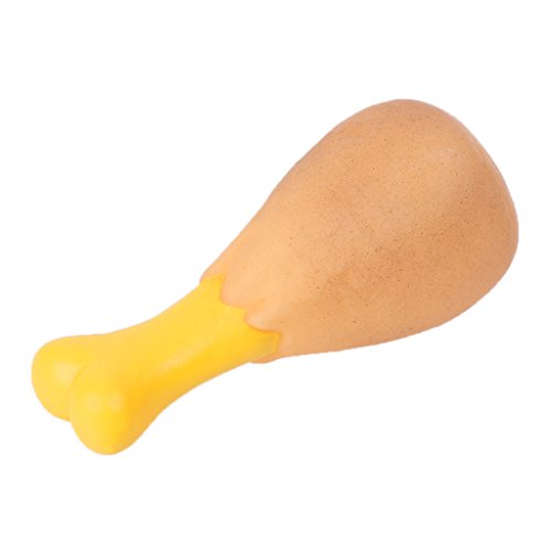mdhsh Pet Squeak Toy da Masticare, Divertente Coscia di Pollo per Cani di Piccola Taglia Puppy Sound Toy 12.5x5.5cm